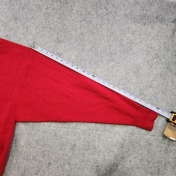 Vintage Wisconsin Badgers Sweatshirt Mens XL Red NCAA College Crewneck 90s - Picture 9 of 13